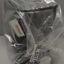 Black Wicker Trash Can with Lid and Liner,Waterproof Narrow Waste Basket for Bathroom,Bedroom,Office,3 Gallon