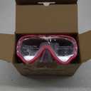 Vvinca Kids-Goggles with Nose Cover, Diving Mask Elastic Fabric Strap Anti Fog Anti Shattered Lens for Kids Swim Goggles 3-14 (01-blue & Pink)