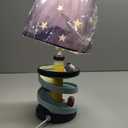 Table Lamp, Adorable 14 Inch Racing Road Style Kids Desk Lamp, Car Bedside Lamp Ideal for Children's Bedroom Decor, Includes LED Bulb, speed track, HB-LFL905