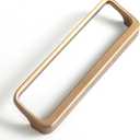 Goo-Ki Champagne Bronze Cabinet Pulls with Hole Center 5''(128MM),Modern Zinc Finger Pulls for Drawer,Wardrobe,Cupboard,6 Pack