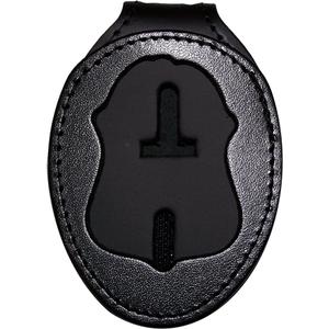 Perfect Fit FBI Belt Clip Badge Holder with Pocket and Chain (Cutout PF39)