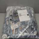 Area Rug 5x7, Vintage Boho Rug,Ultra-Soft Low Pile, Washable, Non Slip,Stain Resistant Printed Carpet for Living Room Bedrooms Playroom Office Kitchen, Blue/Navy