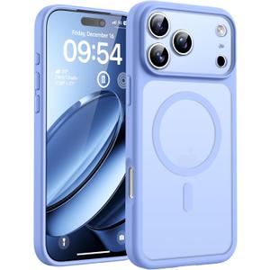 TOCOL for iPhone 17 Pro Max Case, Full Camera Protection, Built-in Magnetic Ring, Compatible with Magsafe Charger, Translucent Matte Phone Case for iPhone 17 ProMax 6.9 inch (Light Blue)