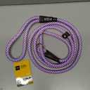 Fida Durable Slip Lead Dog Leash, 6 FT x 3/8" Heavy Duty Comfortable Strong Rope Slip Lead for Small Dogs and Puppies, No Pull Pet Training Leash with Highly Reflective(3/8", Purple)