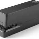 Amazon Basics Electric Automatic Stapler for Desk, 25 Sheet Capacity, No Jam Technology, Adjustable Staple Placement, Battery or AC Powered, Black