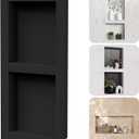 2-Tier XPS Shower Niche,Interior 12"X28" Bathroom Wall Niche, Waterproof Recessed Wall Cabinet for Shower Wall,Storage Cubby Ready to Tile