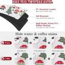 Christmas Coffee Mat 12"x20",Dish Drying Mat for Kitchen Counter, Absorbent Anti-Slip Bar Mat for Countertop, Fit Under Coffee Maker or Dish Drying Rack