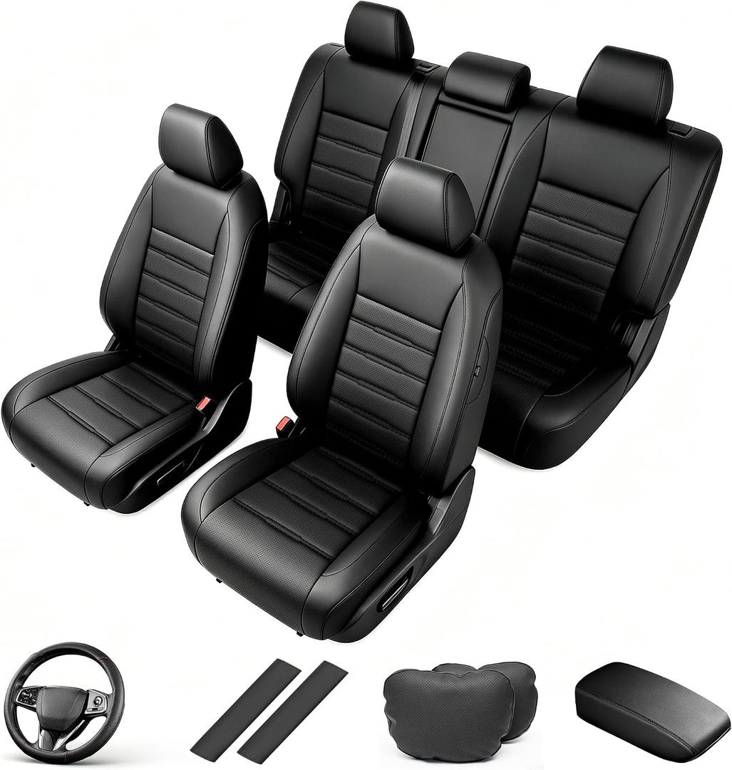 AOMSAZTO Custom Fit Seat Covers for Honda CRV 2023-2026 Kit-Black