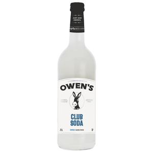 Owens Craft Mixers | Club Soda 1 Pack | Handcrafted in the USA with Premium Ingredients 750 ml Bottle | Vegan & Gluten-Free Soda Mocktail and Cocktail Mixer Owens Craft Mixers | Club Soda 1 Pack | Handcrafted in the USA with Premium Ingredients 750 ml Bottle | Vegan & Gluten-Free Soda Mocktail and Cocktail Mixer