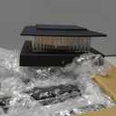 YITCOE Solar Post Cap Lights: 6 Pack 4x4 Solar Powered Fence Lights for Wooden Vinyl Deck Lamp Post  96 LEDs 2 Modes Warm & Cool White  Outdoor Waterproof Modern Classic Porch Lighting