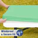 Spandex 8 Foot Rectangle Table Cloth, Elastic Fitted Tablecloths for Picnic, Stretch Washable Patio Table Cover for Outdoor, Camping, Banquet and Parties (Bright Green, 30"x96")