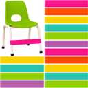 24 Pcs Classroom Chair Bands Fidget Chairs and Desks Bands ADHD Autism Tools Bounce Flexible Seating for Classroom(Neon Colors,1.1 mm)