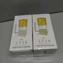 2 x Oil Spray Bottle, 2 in 1 Oil Dispenser and Oil Sprayer, 16 oz Premium Glass Oil Sprayer for Cooking, Food Grade Oil Spray Bottle for Air Fryer, Salad, BBQ (Beige)