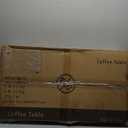 Round Coffee Tables for Living Room, Circle Wood Coffee Table, 2 Tier Industrial Modern Center Table with Thickened Tabletop and Metal Frame, 31.5 inch (Rustic Brown)