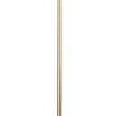 KUNJOULAM Pleated Floor Lamp, Pole Floor Lamps, Simple Design Tall Lamp with Fabric Lampshade, Standing Lamp for Living Room, Bedroom, Office, Home (Champagne Gold)
