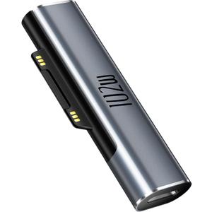 Surface Pro Charging Adapter, USB C Female to Surface Magnetic Charging Adapter, Requires 45W/65W/100W/102W USB-C Charger Compatible with Microsoft Surface Laptop/Tablet [Output is only 45W 15V 3A]