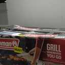 Coleman RoadTrip 225: Portable Propane Grill, Gas Grill with Push-Button Start, Foldable Legs & Wheels, Side Table, and 11k BTUs (Black)