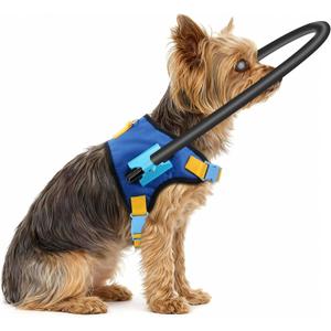 Blind Dog Halo Harness, Adjustable Anti-Collision Safety Ring, Protective Support for Blind and Visually Impaired Dogs (XXS for 5-9in)