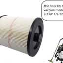 Netezza 17816 Replacement Filter for Craftsman 17816, 9-17816 Wet/Dry Vacuum Cleaner Compatible With 5 Gallon and Larger Vacuum Cleaner, 1 pack