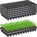 360 Cells 2010 Inch Seedling Plug Trays - 5 PCS 54x28cm Reusable Seed Starter Container for Nursery Growing Plants Propagation Germination GDPL02S72A 1.5"x1.5" Grid, 2.2" Depth72 Grids/Tray