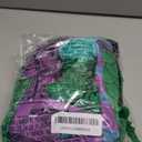 AOBUTE Women Halloween 2 Pcs Costume Outfits Long Sleeve Green Dress Purple Leggings (XX-Large)