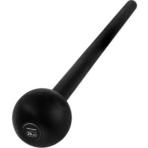 Retrospec Revolve Steel Macebell for Strength Training, Rehabilitation, Stretching, Conditioning and Rotational Training - 5, 7, 10, 15, 20, 30lb Options for Women & Men (Matte Black)