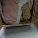Solid Wood Cat & Dog Indoor Tent with Thick Mat, Teepee Tent & Cave Bed (Pink)