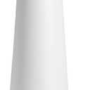 Simple Modern White Ceramic Vase - 10 Inch, Perfect for Pampas Grass, Rustic Table Centerpieces, Home Office Decor