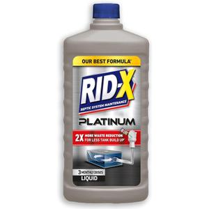 Rid-X Platinum Septic System Treatment, 3 Month Supply of Liquid, 24 Fl Oz