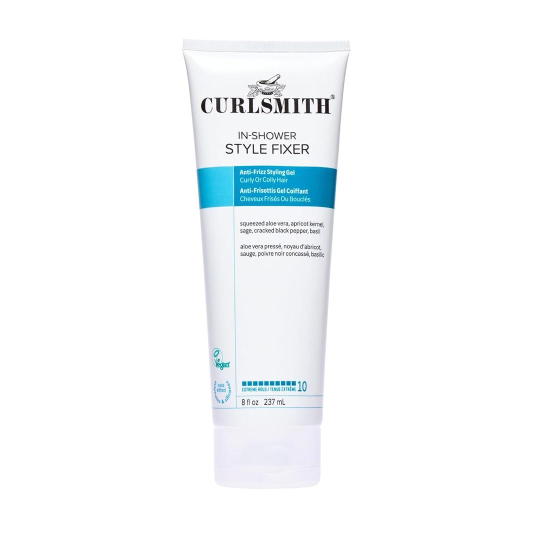 CURLSMITH - In-Shower Style Fixer - Vegan Extreme Hold Styling Gel for Dry, Wavy, Curly or Coily Hair 8 Fl Oz (Pack of 1)
