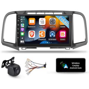 [2+64GB] Android 13 Car Radio for Toyota Venza 2008-2016, 9 inch Touch Screen Stereo, Carplay&Android Auto/1080P/Hi-Fi Audio/Bluetooth/GPS/WiFi +Backup Camera+Mic
