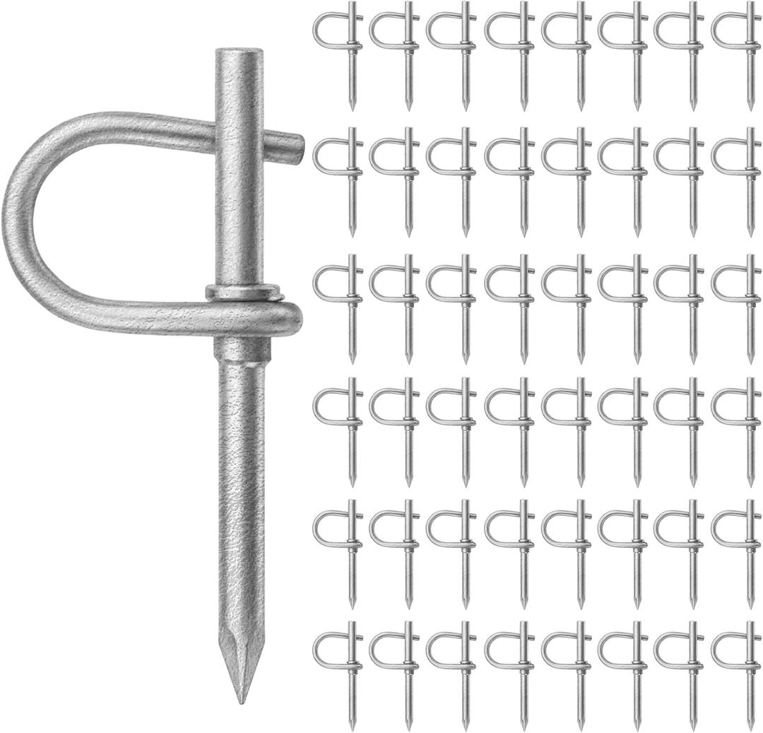 Box of 100 5/8 Inch Nail On Drive Rings Heavy Duty Galvanized Steel Cable Management Rings for Low Voltage Cable Commercial Residential Wood Construction Electrical Wire, Corrosion Resistant