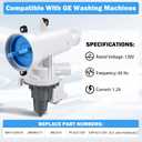 Upgraded WH11X29539 Washer Drain Pump for GE Front Load Washer - Fits GFW550SSN0WW GFW510 GFW550 GFW650 GFW850 Series - Replace WH11X39237 AP6986715 PS16217203 EAP16217203 PD00065822 B25-3A04