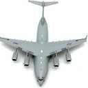 Enatuther Die-cast Airplane 1/200 US C-17 Transport Plane Model Fighter Jet Model Airplane for Collection or Gift