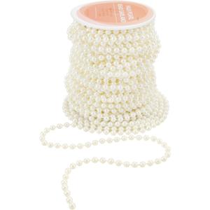 Crafts Faux White Pearl Beads Garland - 6mm 32 Yds/100 Ft Spool DIY Wedding Party & Christmas Tree Decoration (Creamy White) Crafts Faux White Pearl Beads Garland - 6mm 32 Yds/100 Ft Spool DIY Wedding Party & Christmas Tree Decoration (Creamy White)