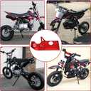 GREHUA Pit Bike Skid Plate Compatible With CRF50 CRF70 XR50 Coolster QG50 QG210 RFZ110 RFZ125 TaoTao DB10 DB14 DB17 SSR SSR110 SSR125 Lifan 50cc 70cc 90cc 110cc 125cc 140cc Aluminum Dirtbike Parts Red