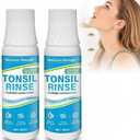 Tonsil Stone Mouthwash, Fresh Breath Oral Rinse for Tonsil Stone Removal and Prevention, Alcohol Free Mouth Wash Treatment Eliminates Bad Breath - Mint Flavor 2 Count