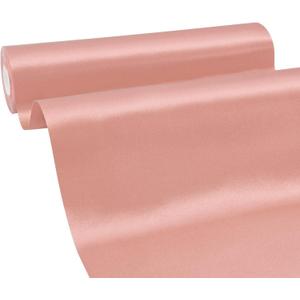 Wide Dusty Pink Satin Ribbon 12 Inch x 25 Yards Solid Fabric Ribbon for Cutting Ceremony kit Grand Opening Wedding Birthday Party Decoration Bows Chair sash