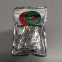 Ampper Brass Quick Release Battery Terminal Connector Clamps, 4 Way Top Post Battery Terminal Protector Set for SAE/JIS Type A Posts (Tinned Brass, 1 Pair)