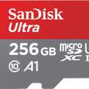 SANDISK 256GB Ultra microSDXC UHS-I Memory Card with Adapter - Up to 150MB/s, C10, U1, Full HD, A1, MicroSD Card - SDSQUAC-256G-GN6MA
