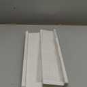 Elegant White Floating Shelf Wall Storage Rack Space-Saving Farmhouse Wall Shelf Floating Lip Sturdy Wooden Storage Stand for Bedroom, Pack Of 2 