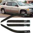 4pcs Original Shatterproof Outside Mount Style Rain Guard Durable Side Window Wind Deflectors Dark Smoke Vent Window Visors Compatible with 2002-2006 Trailblazer EXT & Envoy XL/XUV 94240