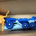 Monster Jam Mini Jams Megalodon Squid Takedown Monster Trucks Playset, One Size, The Megalodon measures 16 inches long and the Squid measures 12 inches long