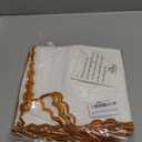 Ridhi Goldenrod Yellow Fern Green Hand Block Print Napkins 18" x 18" Set of 4 Reusable Cotton Dinner Napkins for Weddings, Parties & Everyday Dining, Thanksgiving, Christmas, Fall