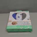 SwaddleMe by Ingenuity Original Swaddle, 100% Cotton, Improves Sleep & Calms Startle Reflex, 3-6 Months, 1.0 TOG, 3-Pack, Baby Swaddle Blanket - Superstar (Blue/Gray/White)