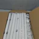 ALLZONE Tension Curtain Rods for Windows, Adjustable 31 to 83 Inch Wide, Freestanding Curtain Rods No Drilling, Apartment Renter Friendly, Heavy Duty, for Room Divider, Doorway, 63 to 130Inch Height (White)