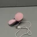 Silicone Cleansing Brush - Facial Cleansing Brush with 4 Adjustable Speeds - Waterproof USB Rechargeable Rotating Spa Machine - Face Wash Scrub Exfoliator for Makeup Skincare Removal (Pink)