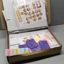 5 Row Trading Card Storage Box,3950-count Cardboard Storage Box with 32 Pcs Dividers+48 Pcs index Labels for Mtg, Tcg, Sports Cards (4 Pack-Large)