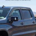 JOYTUTUS Low Profile Window Rain Guards Compatible with 2019-2026 Silverado/Sierra 1500, 2020-2026 Silverado/Sierra 2500HD/3500HD Crew Cab, Outside Mount Window Vent Visors, 4pcs