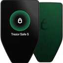 Trezor Safe 5 - Crypto Hardware Wallet with Secure Element & Passphrase, Color Touchscreen and Haptic Feedback, Protect your Bitcoin and Digital Assets (Green Beryl)